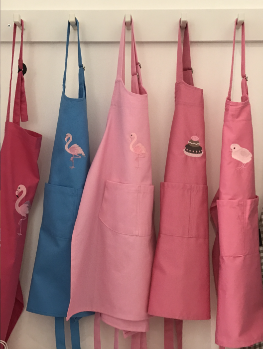 Kinderlatzschürze Pink Küken